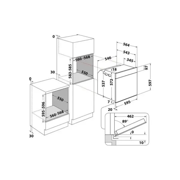 Духова шафа Whirlpool WOI5S8CM1SBA
