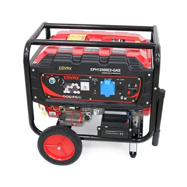 Генератор COVAX EPH12500E2-GAS, 8.0kW, бензин/газ, 220V, 50Hz, DC12V, 18HP, електро стартер, 25L (EPH12500E2-GAS)