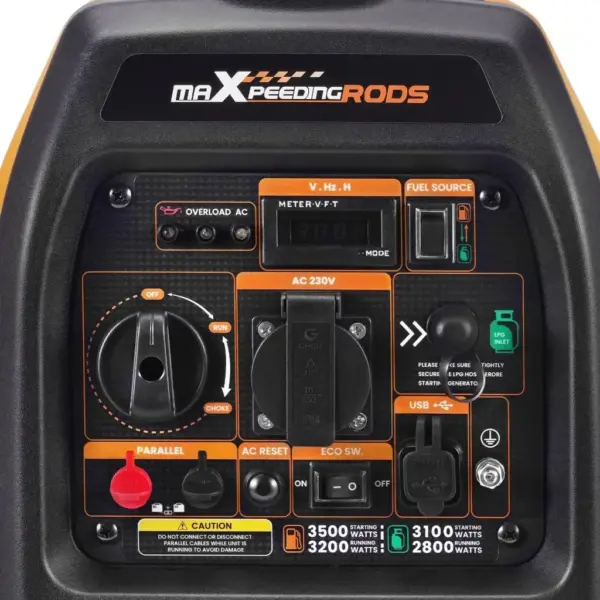 Генератор maXpeedingRODS MXR3800DF, інверторний, газ/бензин, 3.2kW, ручний старт (MXR3800DF) Генератор maXpeedingRODS MXR3800DF, інверторний, газ/бензин, 3.2kW, ручний старт (MXR3800DF)
