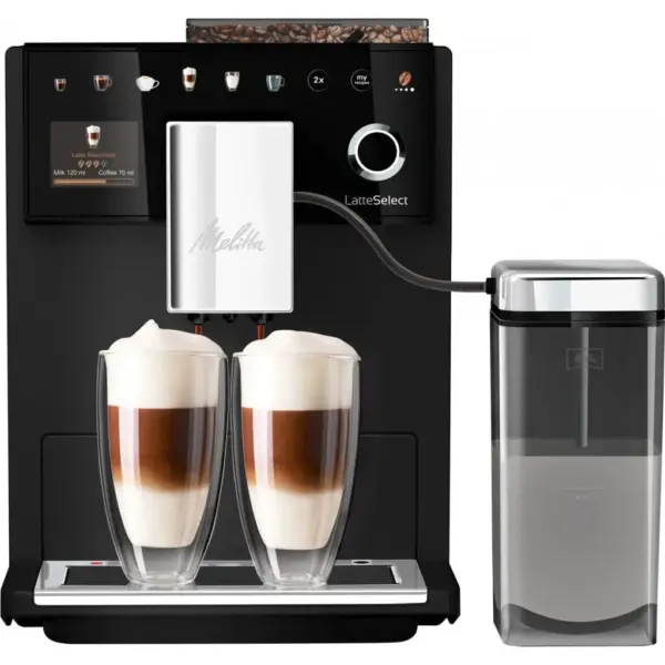 Кавомашина MELITTA Latte Select frosted Black (F630-212) Кавомашина MELITTA Latte Select frosted Black (F630-212)