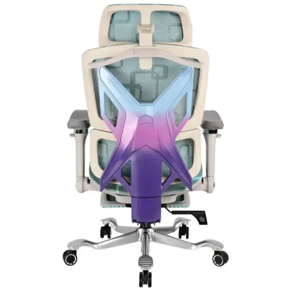 Крісло ігрове GT Racer X-900 Gray/Violet/Blue