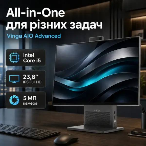 Комп'ютер Vinga AIO Advanced H0020 (I5M32INTWH.H0020)