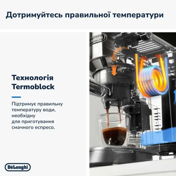 Ріжкова кавоварка еспресо DeLonghi EC685.M