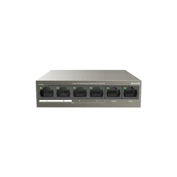Комутатор мережевий Tenda TEF1106P-4-63W