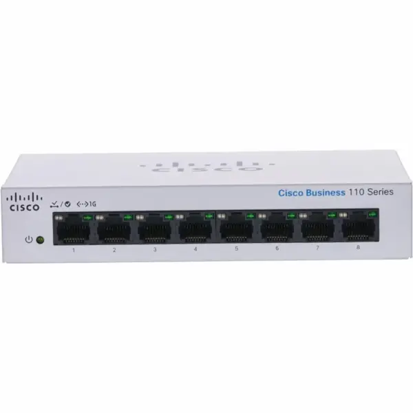 Комутатор мережевий Cisco CBS110-8T-D-EU