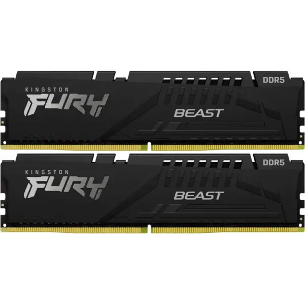 Модуль пам'яті для комп'ютера DDR5 32GB (2x16GB) 5200 MHz Beast Black Kingston Fury (ex.HyperX) (KF552C40BBK2-32) Модуль пам'яті для комп'ютера DDR5 32GB (2x16GB) 5200 MHz Beast Black Kingston Fury (ex.HyperX) (KF552C40BBK2-32)