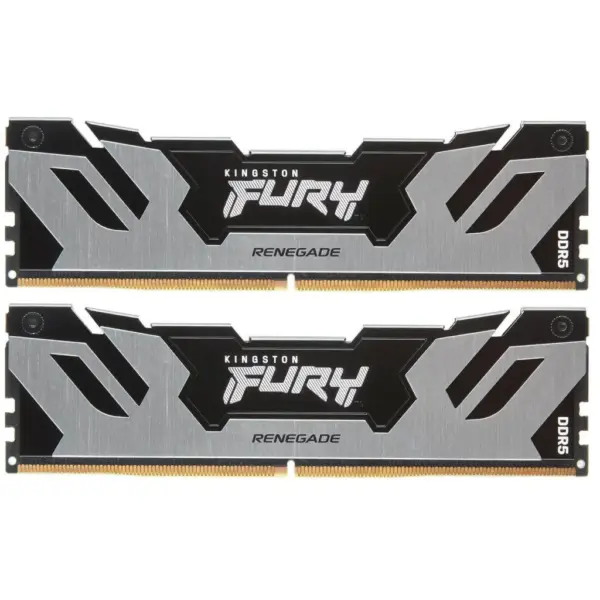 Модуль пам'яті для комп'ютера DDR5 32GB (2x16GB) 6400 MHz FURY Renegade Silver Kingston Fury (ex.HyperX) (KF564C32RSK2-32) Модуль пам'яті для комп'ютера DDR5 32GB (2x16GB) 6400 MHz FURY Renegade Silver Kingston Fury (ex.HyperX) (KF564C32RSK2-32)
