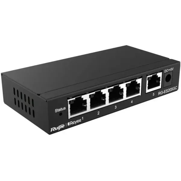 Комутатор мережевий Ruijie Networks RG-ES205GC Комутатор мережевий Ruijie Networks RG-ES205GC