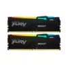 Модуль пам'яті для комп'ютера DDR5 64GB (2x32GB) 5200 MHz Beast RGB Kingston Fury (ex.HyperX) (KF552C40BBAK2-64)