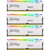 Модуль пам'яті для комп'ютера DDR5 128GB (4x32GB) 5600 MHz FURY Beast RGB White Kingston Fury (ex.HyperX) (KF556C40BWAK4-128)