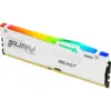 Модуль пам'яті для комп'ютера DDR5 16GB 5200 MHz FURY Beast White RGB Kingston Fury (ex.HyperX) (KF552C40BWA-16)
