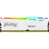 Модуль пам'яті для комп'ютера DDR5 16GB 5600 MHz FURY Beast White RGB Kingston Fury (ex.HyperX) (KF556C40BWA-16)