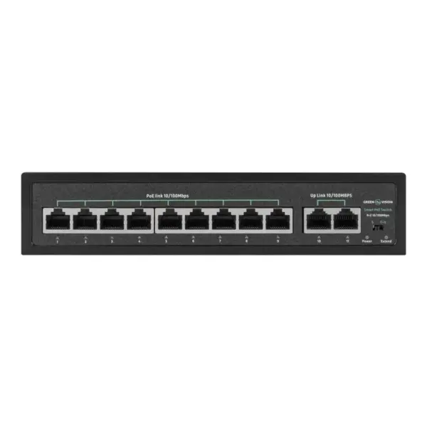 Комутатор мережевий Greenvision GV-016-D-09+2P Комутатор мережевий Greenvision GV-016-D-09+2P