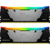 Модуль пам'яті для комп'ютера DDR4 32GB (2x16GB) 3200 MHz RenegadeRGB Kingston Fury (ex.HyperX) (KF432C16RB12AK2/32)