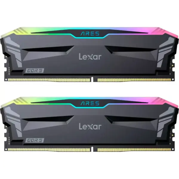 Модуль пам'яті для комп'ютера DDR5 32GB (2x16GB) 6800 MHz Ares RGB Black Lexar (LD5U16G68C34LA-RGD) Модуль пам'яті для комп'ютера DDR5 32GB (2x16GB) 6800 MHz Ares RGB Black Lexar (LD5U16G68C34LA-RGD)