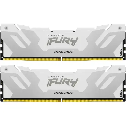 Модуль пам'яті для комп'ютера DDR5 32GB (2x16GB) 6400 MHz Renegade White XMP Kingston Fury (ex.HyperX) (KF564C32RWK2-32)