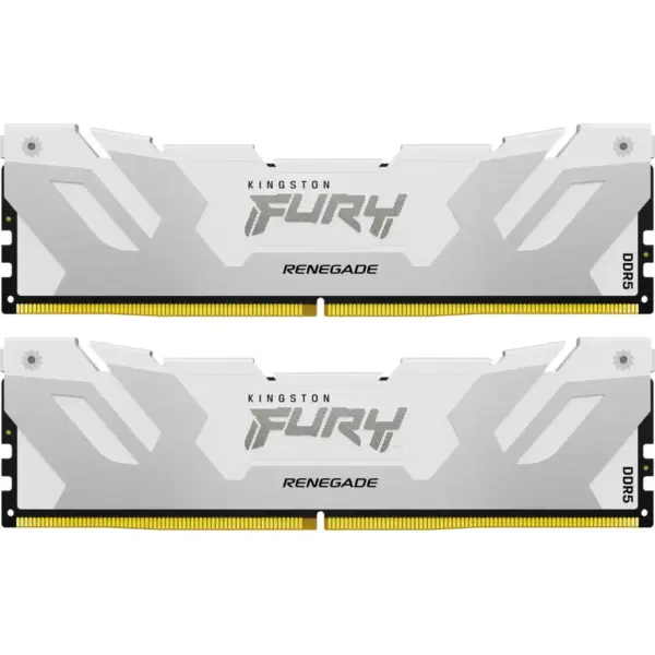 Модуль пам'яті для комп'ютера DDR5 32GB (2x16GB) 6400 MHz Renegade White XMP Kingston Fury (ex.HyperX) (KF564C32RWK2-32)