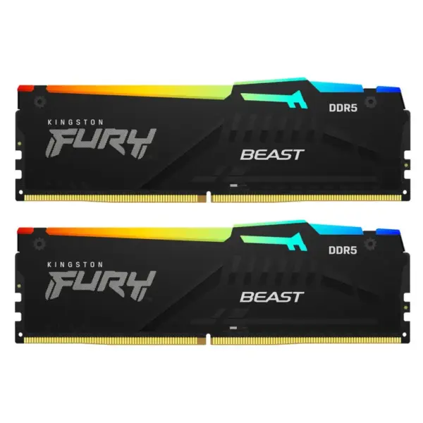 Модуль пам'яті для комп'ютера DDR5 32GB (2x16GB) 6000 MHz Beast RGB EXPO Kingston Fury (ex.HyperX) (KF560C30BBEAK2-32) Модуль пам'яті для комп'ютера DDR5 32GB (2x16GB) 6000 MHz Beast RGB EXPO Kingston Fury (ex.HyperX) (KF560C30BBEAK2-32)