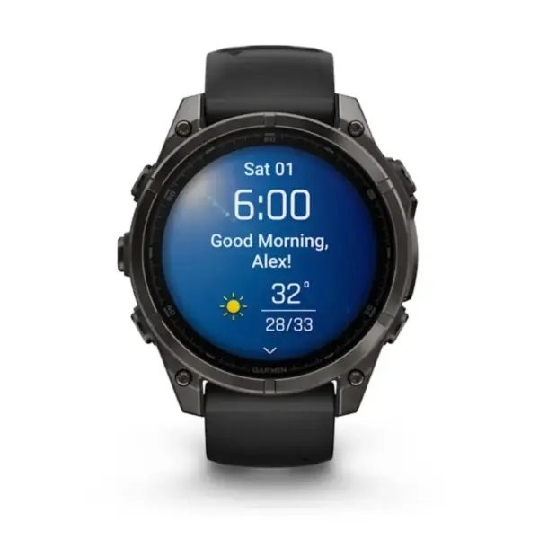 Смарт-годинник Garmin fenix 8 47mm, AMOLED, Saph, CrbnGryTi/Blk, Blk/PebbleGryBnd, GPS (010-02904-21) Смарт-годинник Garmin fenix 8 47mm, AMOLED, Saph, CrbnGryTi/Blk, Blk/PebbleGryBnd, GPS (010-02904-21)