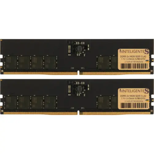 Модуль пам'яті для комп'ютера DDR5 32GB (2x16GB) 5200 MHz INTELIGENTES (IU5BII2/32)