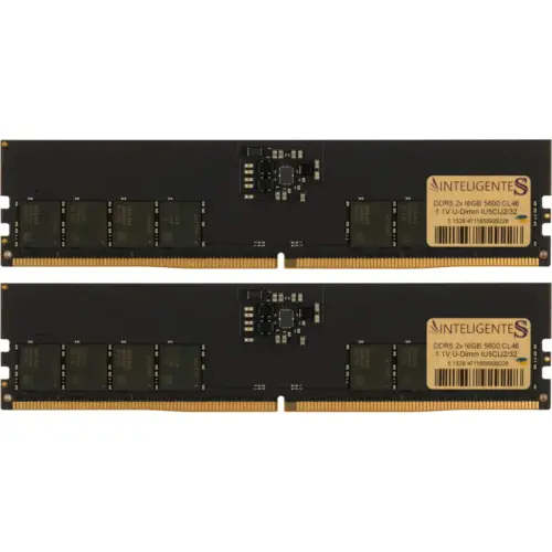 Модуль пам'яті для комп'ютера DDR5 32GB (2x16GB) 5600 MHz INTELIGENTES (IU5CIJ2/32)