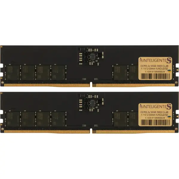 Модуль пам'яті для комп'ютера DDR5 32GB (2x16GB) 5600 MHz INTELIGENTES (IU5CIJ2/32)