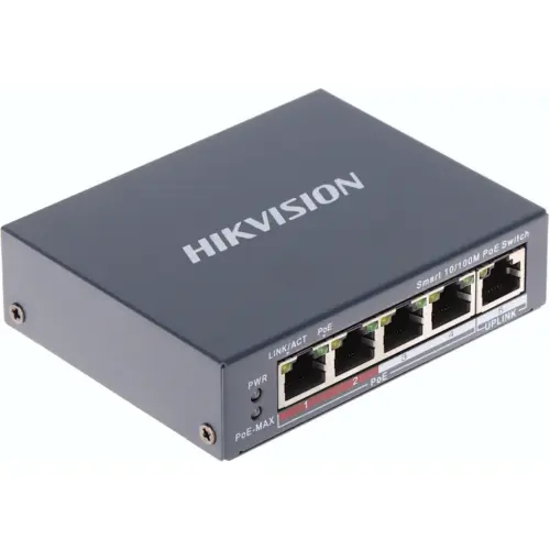 Комутатор мережевий Hikvision DS-3E1105P-EI/V2 Комутатор мережевий Hikvision DS-3E1105P-EI/V2