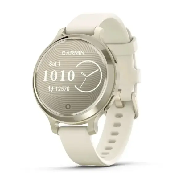 Смарт-годинник Garmin Lily 2 Active, Lunar Gold/Bone, Silicone, (010-02891-00)