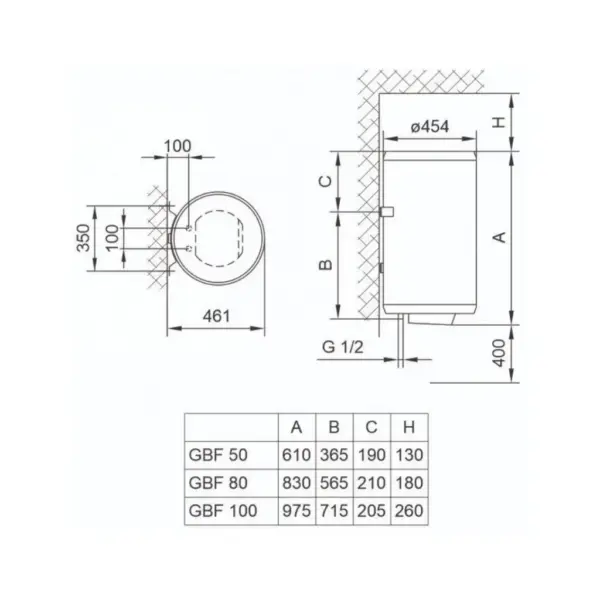 Бойлер TIKI GBF 100/UA (700098)