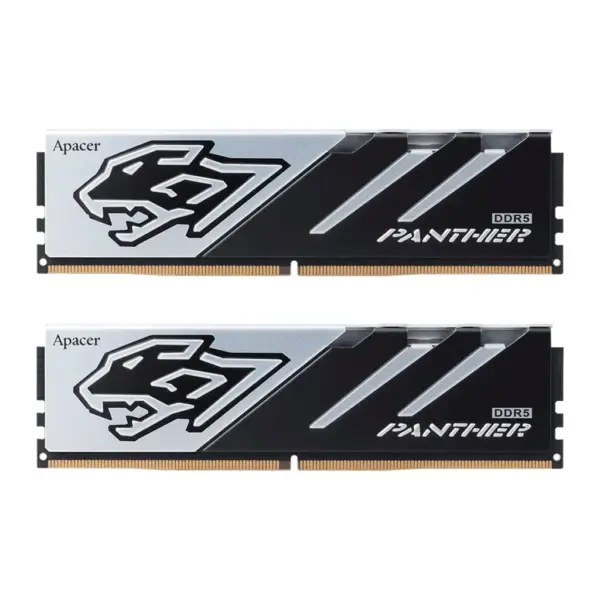 Модуль пам'яті для комп'ютера DDR5 32GB (2x16GB) 5200 MHz Panther Apacer (AH5U32G52C5227BAA-2)