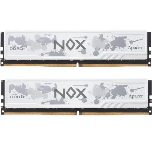 Модуль пам'яті для комп'ютера DDR5 32GB (2x16GB) 5600 MHz NOX White Apacer (AH5U32G56C522MWAA-2)