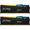 Модуль пам'яті для комп'ютера DDR5 32GB (2x16GB) 6000 MHz Beast RGB Kingston Fury (ex.HyperX) (KF560C36BBE2AK2-32)