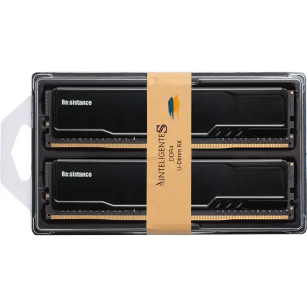 Модуль пам'яті для комп'ютера DDR4 16GB (2x8GB) 3200 MHz CL16 1.35V Resistance INTELIGENTES (IR4DFK2/16) Модуль пам'яті для комп'ютера DDR4 16GB (2x8GB) 3200 MHz CL16 1.35V Resistance INTELIGENTES (IR4DFK2/16)