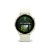 Смарт-годинник Garmin vivoactive 6, Bone/Lunar Gold, GPS смарт-годинник (010-02985-01)