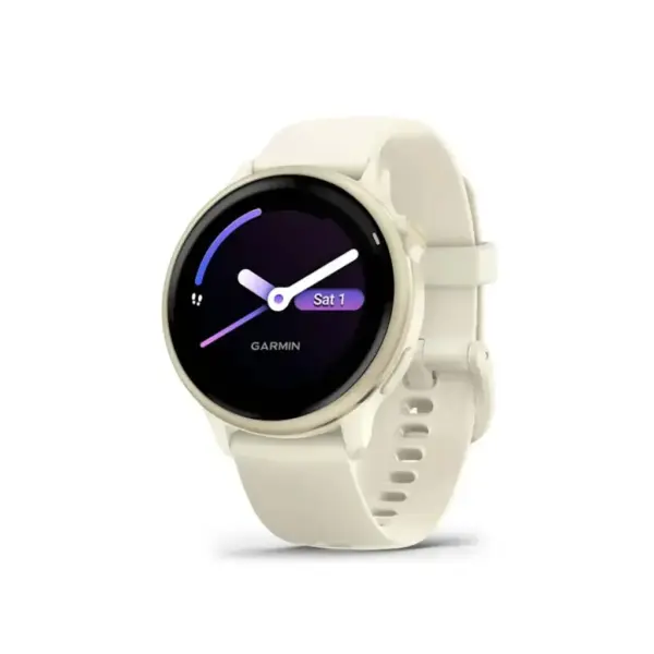 Смарт-годинник Garmin vivoactive 6, Bone/Lunar Gold, GPS смарт-годинник (010-02985-01)