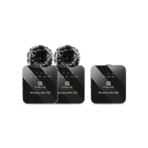 Мікрофон Puluz PULUZ 2 TX + 1 RX Wireless black (PU3154B)