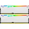 Модуль пам'яті для комп'ютера DDR5 32GB (2x16GB) 6000 MHz Beast RGB EXPO White Kingston Fury (ex.HyperX) (KF560C36BWE2AK2-32)