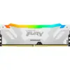 Модуль пам'яті для комп'ютера DDR5 48GB (2x24GB) 8000 MHz Renegade RGB White/Silver Kingston Fury (ex.HyperX) (KF580C38RWAK2-48)