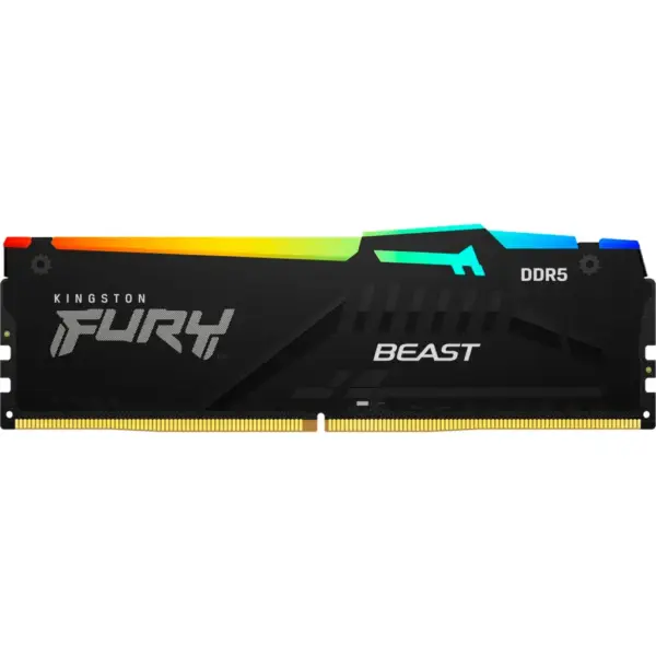 Модуль пам'яті для комп'ютера DDR5 64GB 5600 MHz Beast RGB EXPO Black Kingston Fury (ex.HyperX) (KF556C40BBA-64)