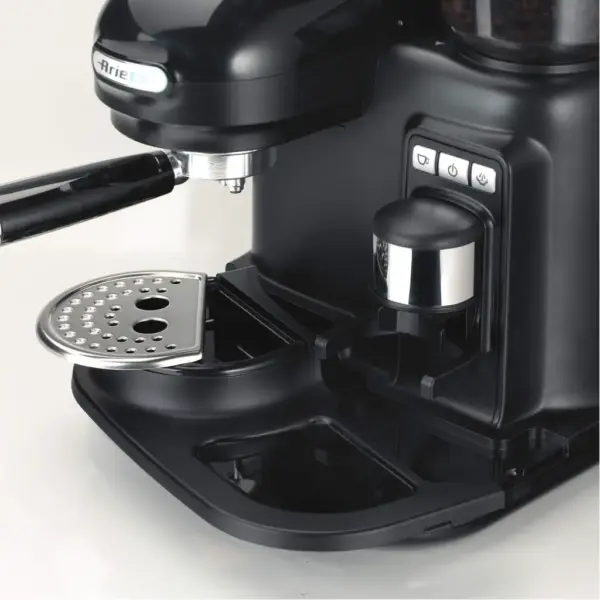 Ріжкова кавоварка еспресо Ariete 1318 Espresso Moderna Black (00M131802AR0)