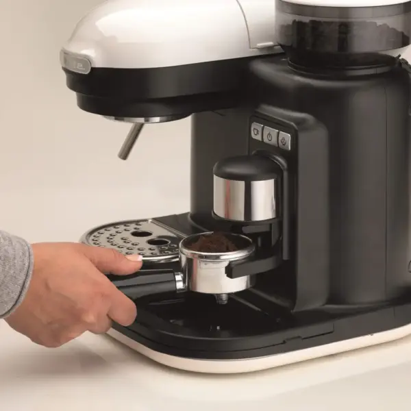 Ріжкова кавоварка еспресо Ariete 1318 Espresso Moderna White (00M131801AR0)