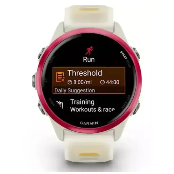 Смарт-годинник Garmin Forerunner 570 - 42MM, Bone/Raspberry/Mango, GPS (010-02970-02)