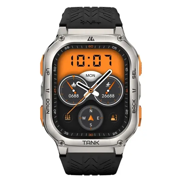 Смарт-годинник KOSPET Tank M3 ULTRA SILVER (6974958250715)