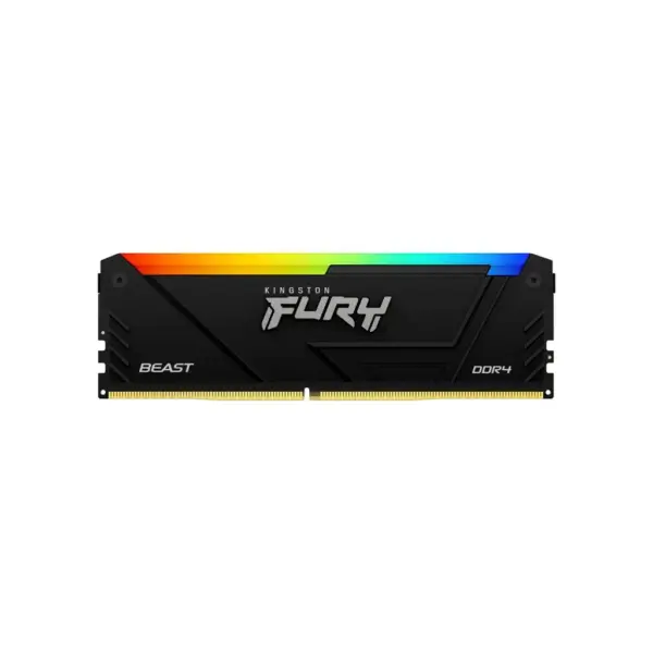 Модуль пам'яті для комп'ютера DDR4 16GB (2x8GB) 3200 MHz Beast Black Kingston Fury (ex.HyperX) (KF432C16BB2AK2/16WP)