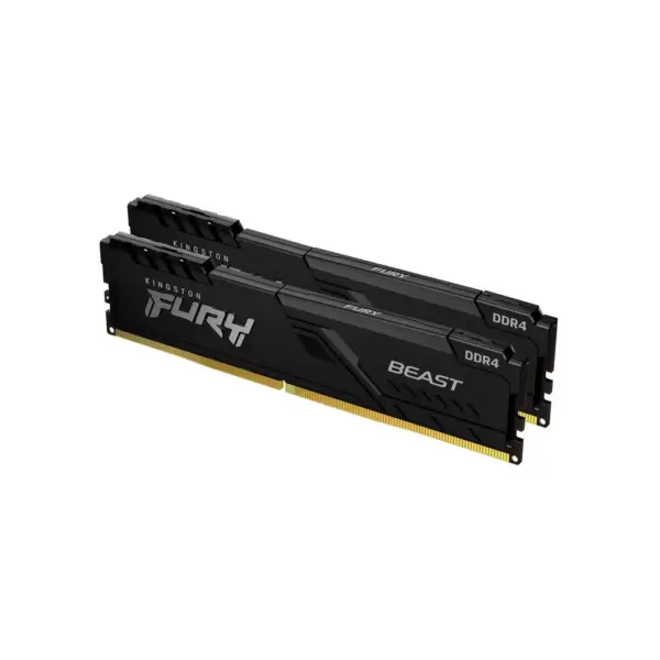 Модуль пам'яті для комп'ютера DDR4 16GB (2x8GB) 3200 MHz Black Kingston Fury (ex.HyperX) (KF432C16BBK2/16WP)