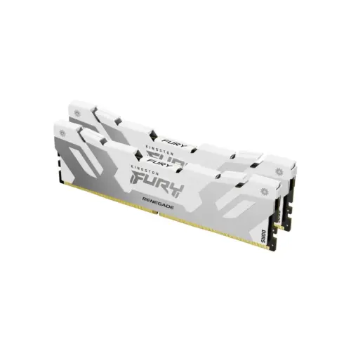 Модуль пам'яті для комп'ютера DDR5 32GB (2x16GB) 8000 MHz Renegade White Kingston Fury (ex.HyperX) (KF580C38RWK2-32)