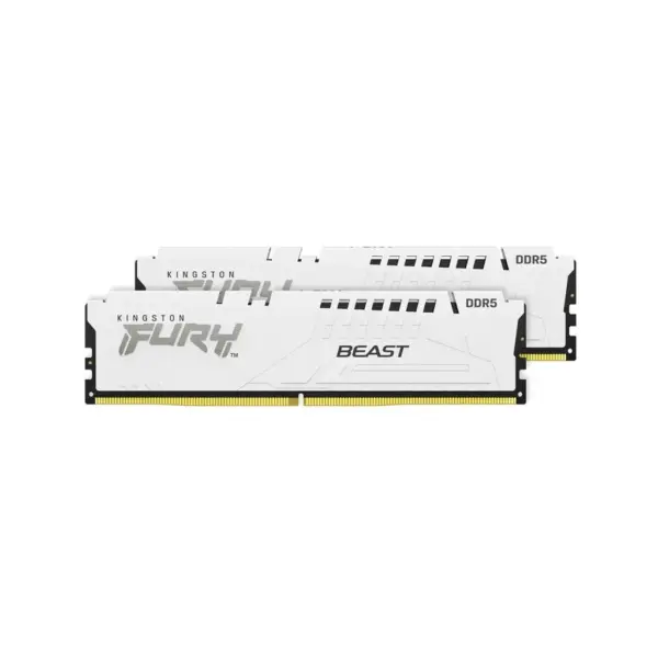 Модуль пам'яті для комп'ютера DDR5 32GB (2x16GB) 6000 MHz Beast White Kingston Fury (ex.HyperX) (KF560C36BWE2K2-32)