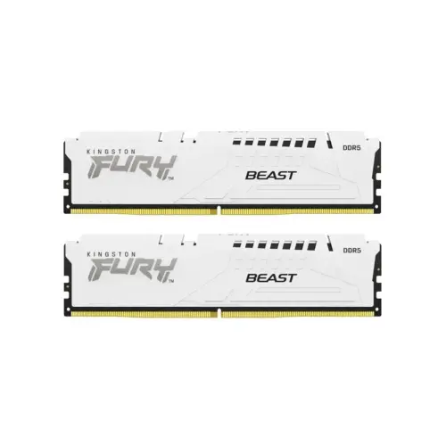 Модуль пам'яті для комп'ютера DDR5 32GB (2x16GB) 6000 MHz Beast White Kingston Fury (ex.HyperX) (KF560C36BWE2K2-32)