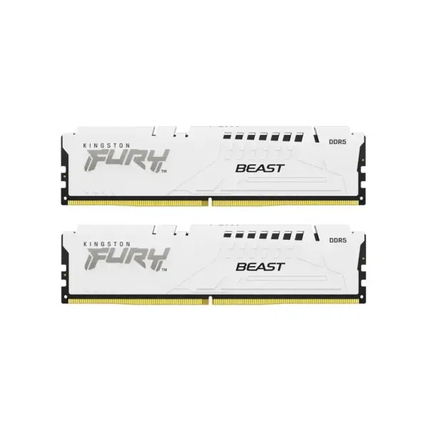 Модуль пам'яті для комп'ютера DDR5 32GB (2x16GB) 6000 MHz Beast White Kingston Fury (ex.HyperX) (KF560C36BWE2K2-32)