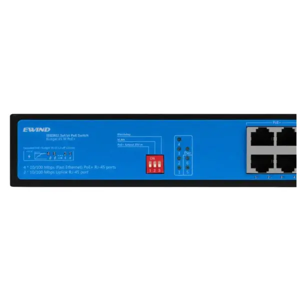 Комутатор мережевий Ewind EW-S1906CF-AP POE